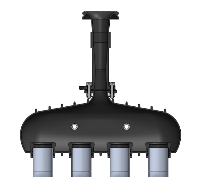 Swappable intake runners and integrated bellmouths