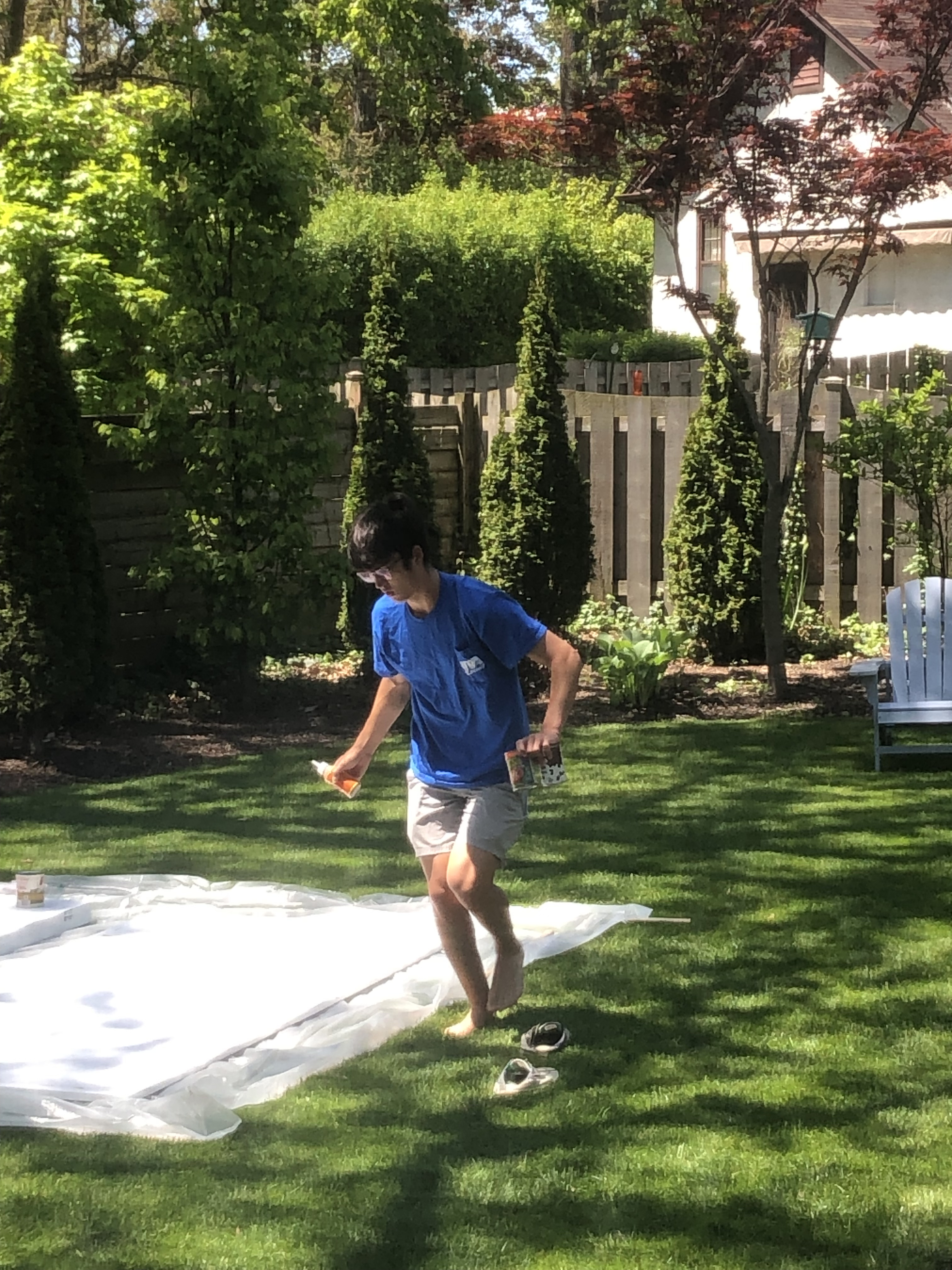 Glueing the foam blanks